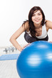 Woman doing fitness exercise