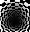 Checkerboard background with perspective effect