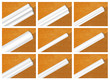 Decorative profile of polystyrene, ceiling skirting