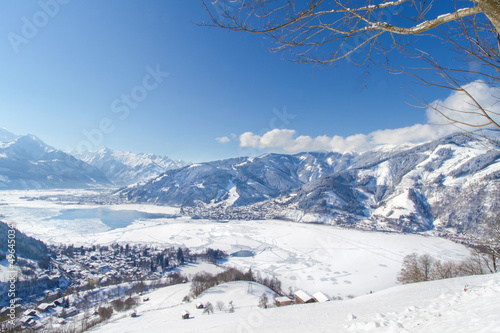 Photo: Panorama view over Zell am See, Austria Panorama view over Zell am See, Austria