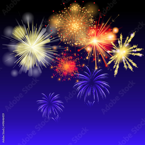 Vector: fireworks fireworks