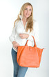 Photo: Woman with hand bag and credit card Woman with hand bag and credit card