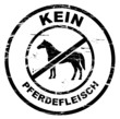 kein Pferdefleisch - Stempel