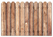 old wooden fence isolated on white