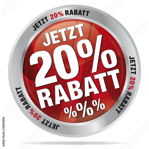 Illustration: Jetzt 20 % Rabatt Jetzt 20 % Rabatt