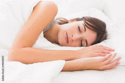 Photo: Woman asleep in bed Woman asleep in bed