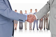 Businessmen shaking hands