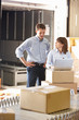 Workers In Distribution Warehouse
