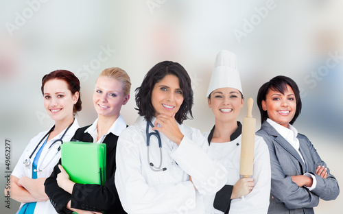 Photo: Smiling female workers Smiling female workers