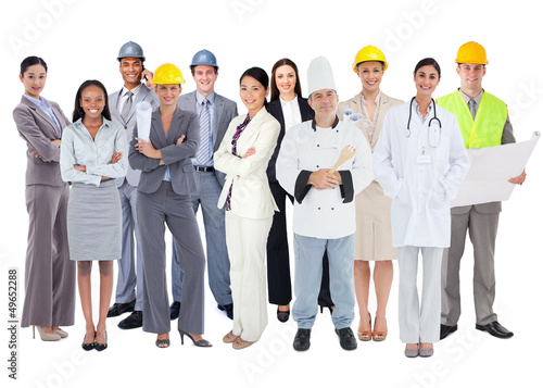 Photo: Diverse group of workers Diverse group of workers