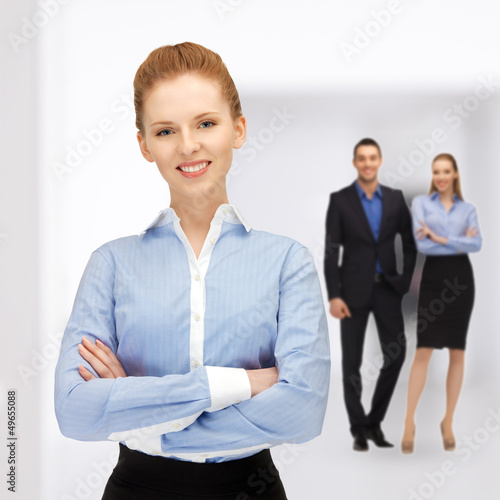 Photo: happy and smiling business team happy and smiling business team