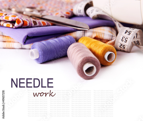 Photo: Sewing background Sewing background