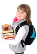 Young schoolgirl portrait