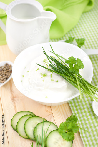 Photo: Fresh curd with herbs Fresh curd with herbs