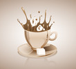 Coffee splashing