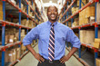 Portrait Of Businessman In Warehouse