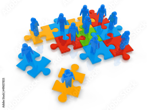Illustration: Puzzle Resource Concept Puzzle Resource Concept