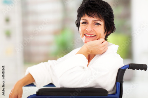Photo: middle aged woman recovering from sickness middle aged woman recovering from sickness