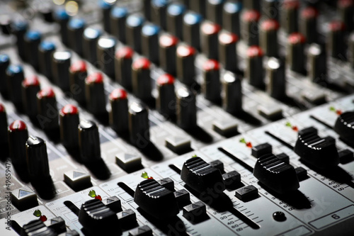 Photo: Music mixer desk Music mixer desk