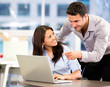 Business partners working