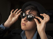 Ethnic Mixed Girl Wearing Sunglasses