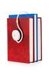 Concept of audio books with earphones on white
