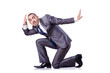 Young Businessman in conceptual photo