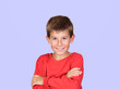 Adorable child with blond hair