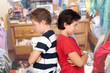 Two brothers angry