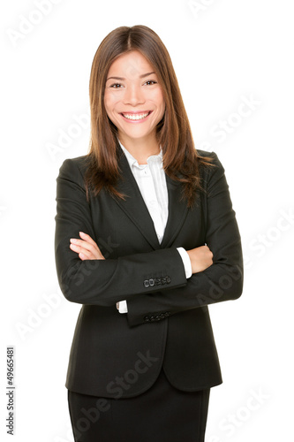 Photo: Asian business woman smiling happy portrait Asian business woman smiling happy portrait