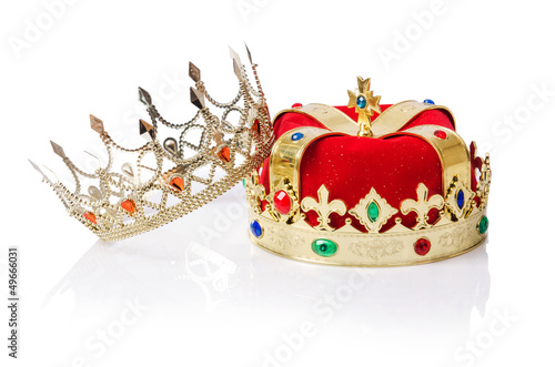 Photo: King crown isolated on white King crown isolated on white