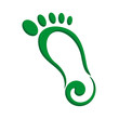 foot stylized logo