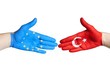 turkey and europe shaking hands