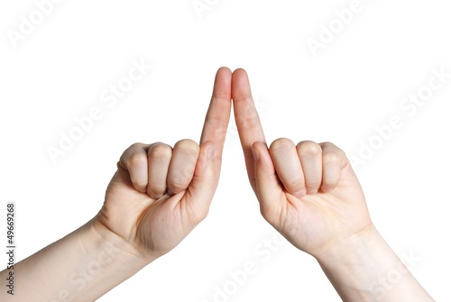 Photo: two fingers two fingers