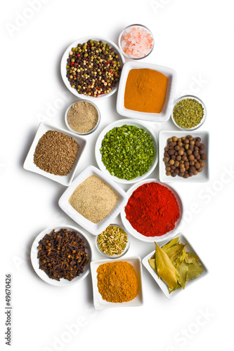 Photo: Various spices and herbs. Various spices and herbs.
