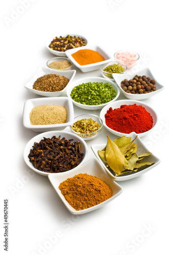Photo: Various spices and herbs. Various spices and herbs.