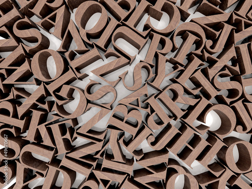 Illustration: Background of alphabets Background of alphabets