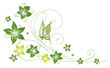 Vektor: Frühling, frame, Blätter, Laub, Ranke, Grüntöne Frühling, frame, Blätter, Laub, Ranke, Grüntöne