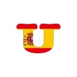 U letter Spain Abc.