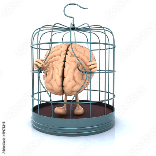Illustration: brain escape from the birdcage brain escape from the birdcage