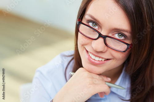Photo: Woman in eyeglasses Woman in eyeglasses