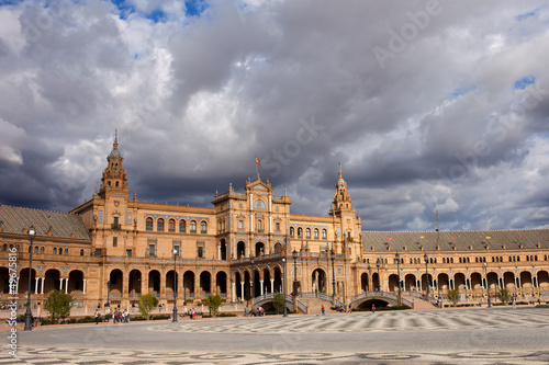 Photo: Plaza de Espana in Seville Plaza de Espana in Seville
