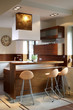 Foto: Modern kitchen in luxury apartment Modern kitchen in luxury apartment