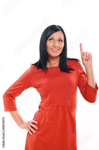 Photo: Beautiful woman have an idea Beautiful woman have an idea
