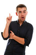 Young handsome guy have an idea