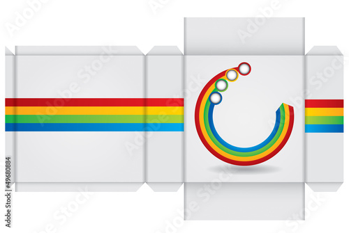 Vector: Box template Box template