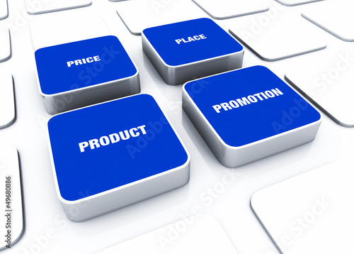 Illustration: Pad Konzept Blau - Product Price Place Promotion 6 Pad Konzept Blau - Product Price Place Promotion 6