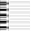 music paper is decorated by the keysGB