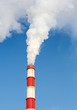 chimney power plant against
