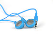 Photo: Blue headphones Blue headphones